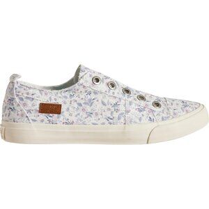NEW Blowfish Mighty Canvas Sneakers For Women in White Blue Multi 253
